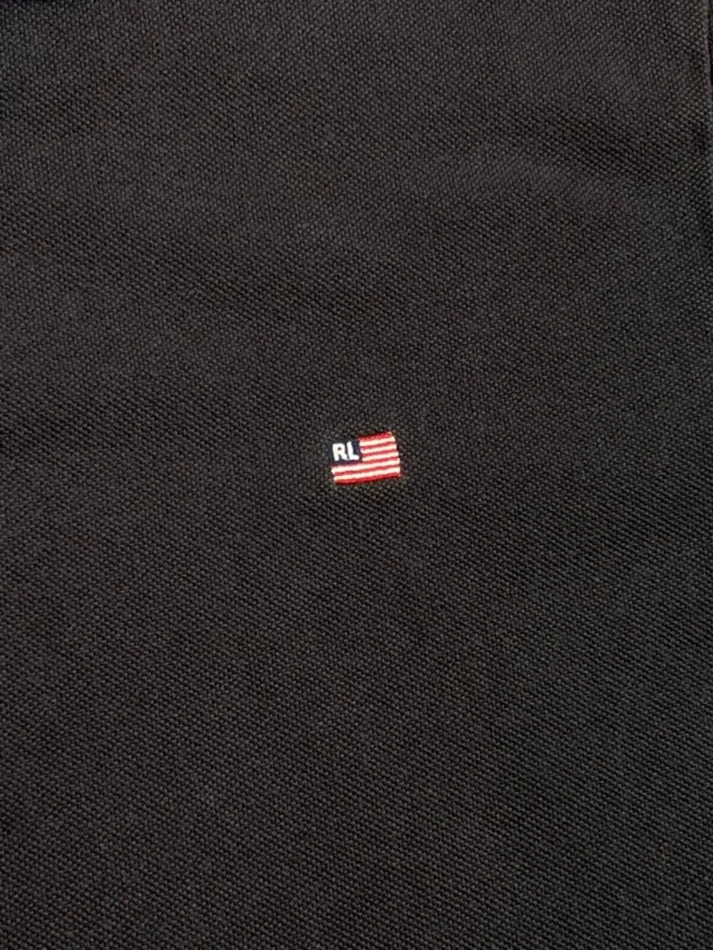 Ralph Lauren Polo Jeans Co Polo Shirt Mens XL Brown American Flag RL Logo
